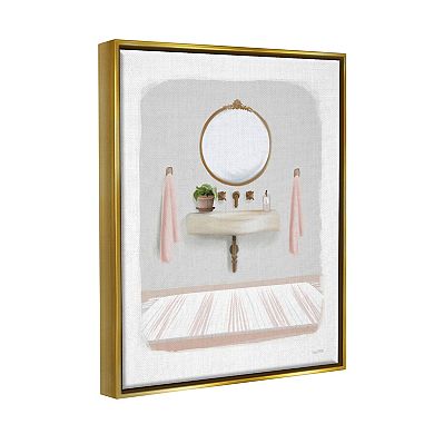 Stupell Home Decor Cozy Bathroom Sink Scene Framed Wall Art