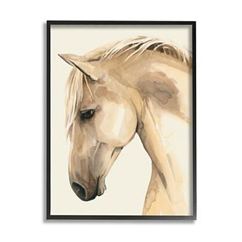 Stupell Home Decor Country Horse Farm Animal Portrait Framed Wall Art