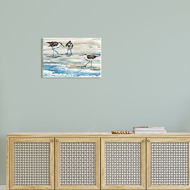 Stupell Home Decor Rockhampton Sandpipers Ocean Waves Wall Art