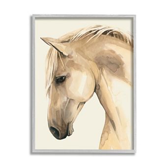 Stupell Home Decor Country Horse Farm Animal Portrait Framed Wall Art