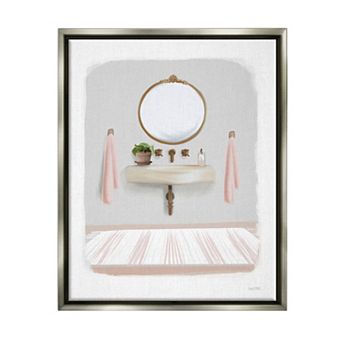 Stupell Home Decor Cozy Bathroom Sink Scene Framed Wall Art