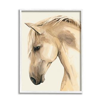 Stupell Home Decor Country Horse Farm Animal Portrait Framed Wall Art