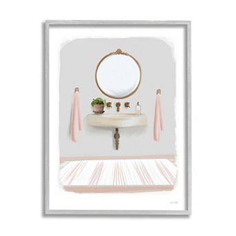 Stupell Home Decor Cozy Bathroom Sink Scene Framed Wall Art