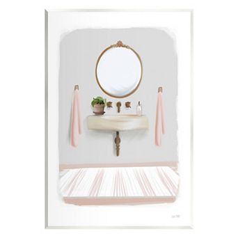 Stupell Home Decor Cozy Bathroom Sink Scene Framed Wall Art