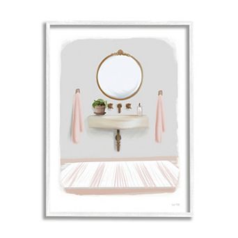Stupell Home Decor Cozy Bathroom Sink Scene Framed Wall Art