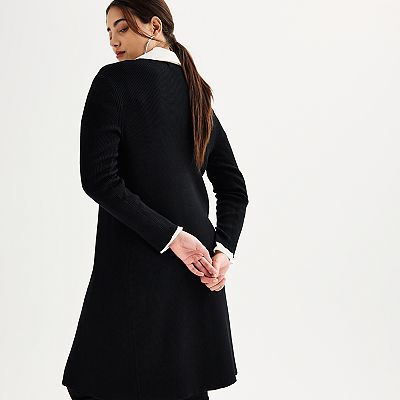 Women's INTEMPO™ Clasp-Closure Long Ribbed Cardigan