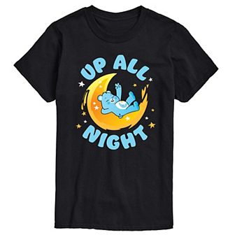 Big & Tall Care Bears Up All Night Graphic Tee