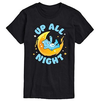 Big & Tall Care Bears Up All Night Graphic Tee