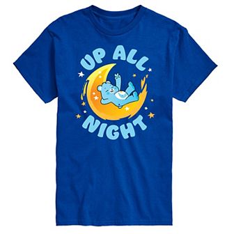 Big & Tall Care Bears Up All Night Graphic Tee
