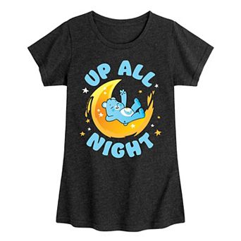 Girls 7-16 Care Bears Unlock The Magic Up All Night Graphic Tee