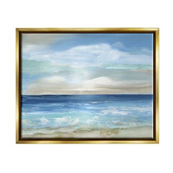 Stupell Home Decor Crashing Ocean Ripples Scenery Framed Wall Art