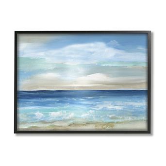 Stupell Home Decor Crashing Ocean Ripples Scenery Framed Wall Art