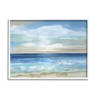 Stupell Home Decor Crashing Ocean Ripples Scenery Framed Wall Art
