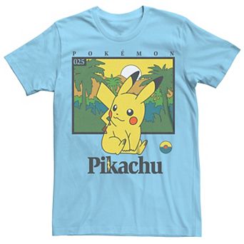 Men's Pokemon Pikachu Palm Trees Box Tee