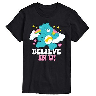 Big & Tall Care Bears Believe In U Tee Graphic Tee