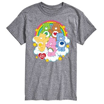 Big & Tall Care Bears Group On Clouds Graphic Tee