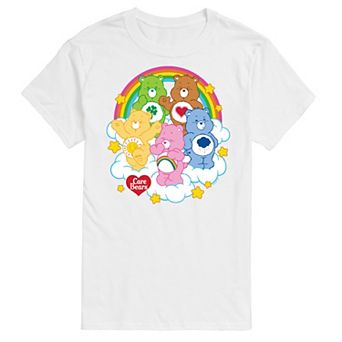 Big & Tall Care Bears Group On Clouds Graphic Tee