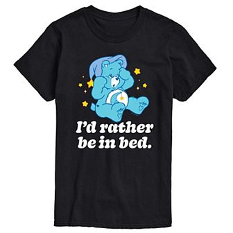 Big & Tall Care Bears Rather Be In Bed Graphic Tee