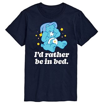 Big & Tall Care Bears Rather Be In Bed Graphic Tee