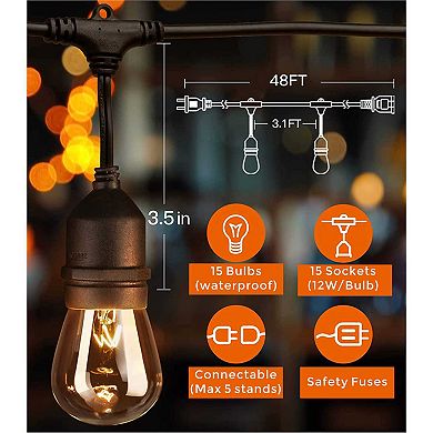 Outdoor Patio String Lights
