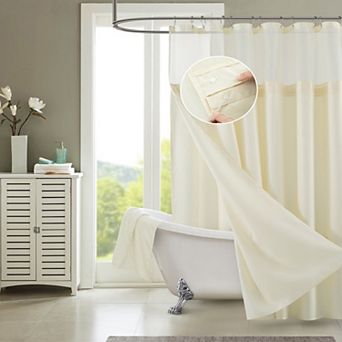 Dainty Home Complete Shower Curtain With Detachable Liner