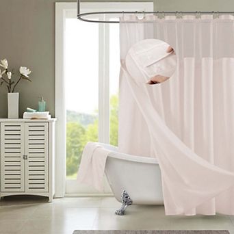 Dainty Home Complete Shower Curtain With Detachable Liner