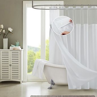 Dainty Home Complete Shower Curtain With Detachable Liner