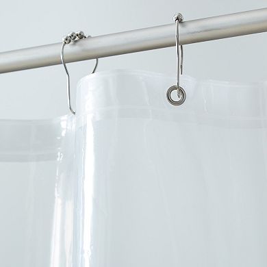 Dainty Home Heavy Weight Shower Curtain Liner With Magnetized Hem