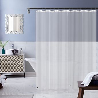 Dainty Home Heavy Weight Shower Curtain Liner With Magnetized Hem