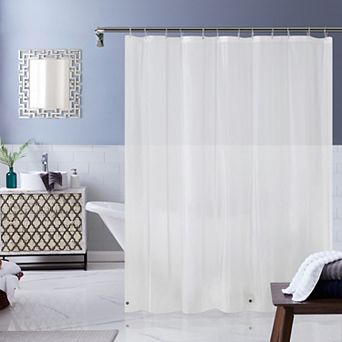 Dainty Home Heavy Weight Shower Curtain Liner With Magnetized Hem