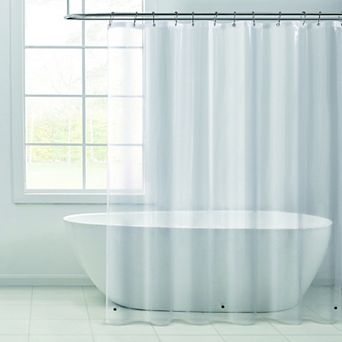 Dainty Home Light Weight Shower Curtain Liner With Magnetized Hem