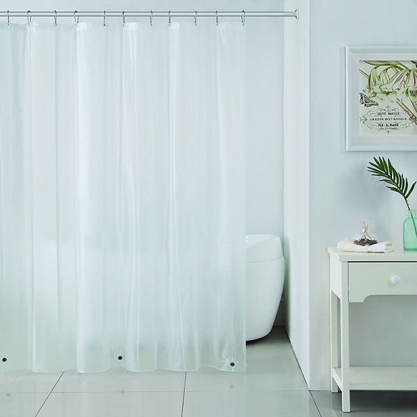 Dainty Home Light Weight Shower Curtain Liner With Hem