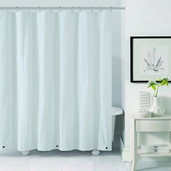 Dainty Home Light Weight Shower Curtain Liner With Magnetized Hem