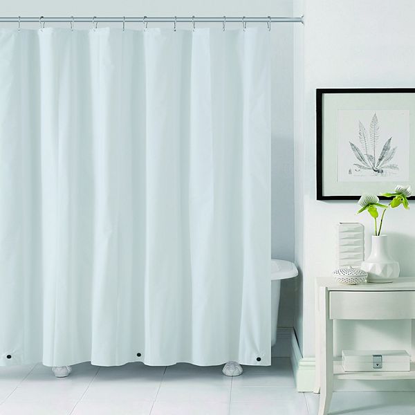 Dainty Home Light Weight Shower Curtain Liner With Hem