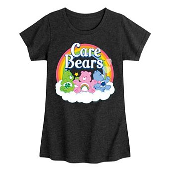 Girls 7-16 Care Bears Logo Group Graphic Tee