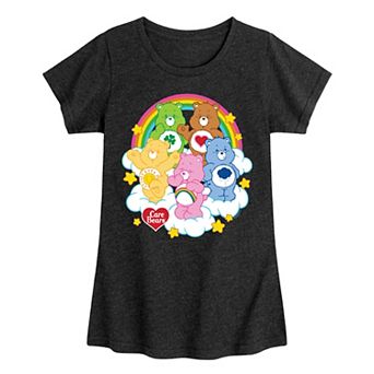 Girls 7-16 Care Bears Group On Clouds Graphic Tee