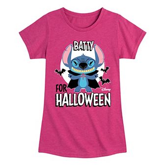 Disney's Lilo & Stitch Girls 7-16 Batty For Halloween Graphic Tee