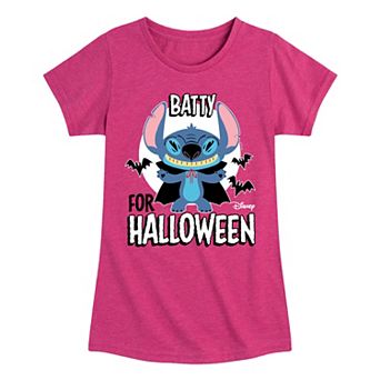 Disney's Lilo & Stitch Girls 7-16 Batty For Halloween Graphic Tee