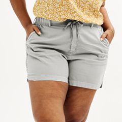  Terra & Sky Slate Grey Plus Size Utility Shorts - 22 :  Clothing, Shoes & Jewelry