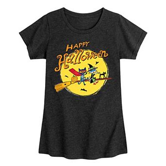 Girls 7-16 Pete The Cat Happy Halloween Graphic Tee