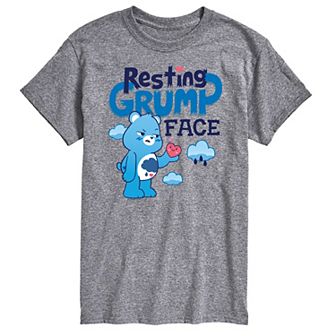 Men's Care Bears Unlock The Magic Resting Grump Face Graphic Tee