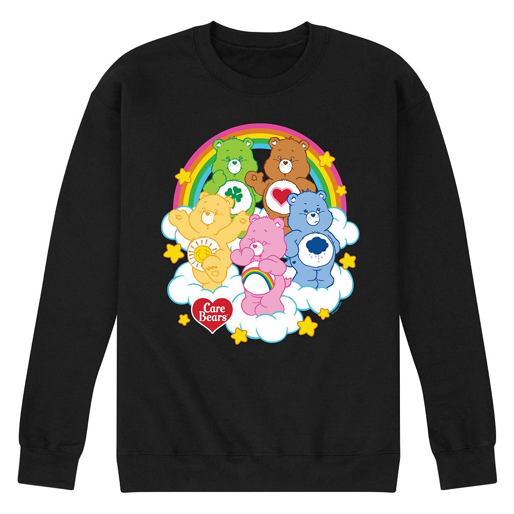 men-s-care-bears-group-on-clouds-fleece-sweatshirt