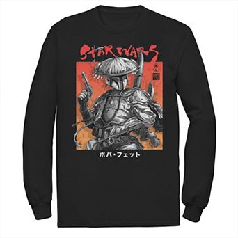 Men's Star Wars Visions Boba Fett Samurai Poster Graphic Tee