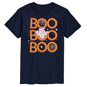 Men's Care Bears Boo Repeated Graphic Tee