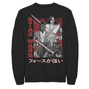 Men's Star Wars Visions Anime Kanji Poster Graphic Fleece