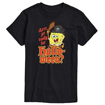 Big & Tall Spongebob Squarepants Arr Ye Ready For Halloween Graphic Tee