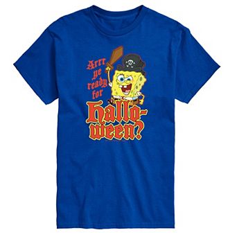 Big & Tall Spongebob Squarepants Arr Ye Ready For Halloween Graphic Tee