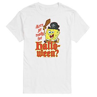 Big & Tall Spongebob Squarepants Arr Ye Ready For Halloween Graphic Tee