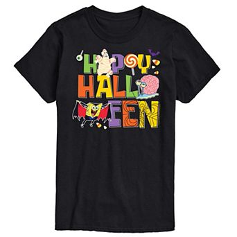 Big & Tall Spongebob Happy Halloween Graphic Tee