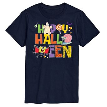 Big & Tall Spongebob Happy Halloween Graphic Tee